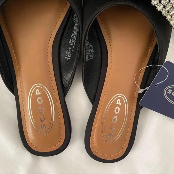 Scoop Women’s Point Toe Slingback Mules with Bow - Picture 6 of 10